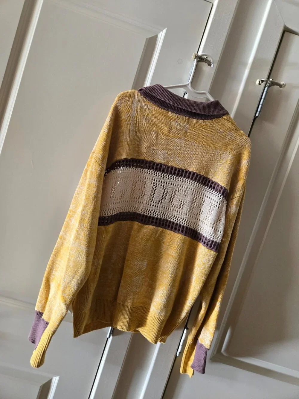 BDG corinna collared button-front sweater Medium - Picture 3 of 6